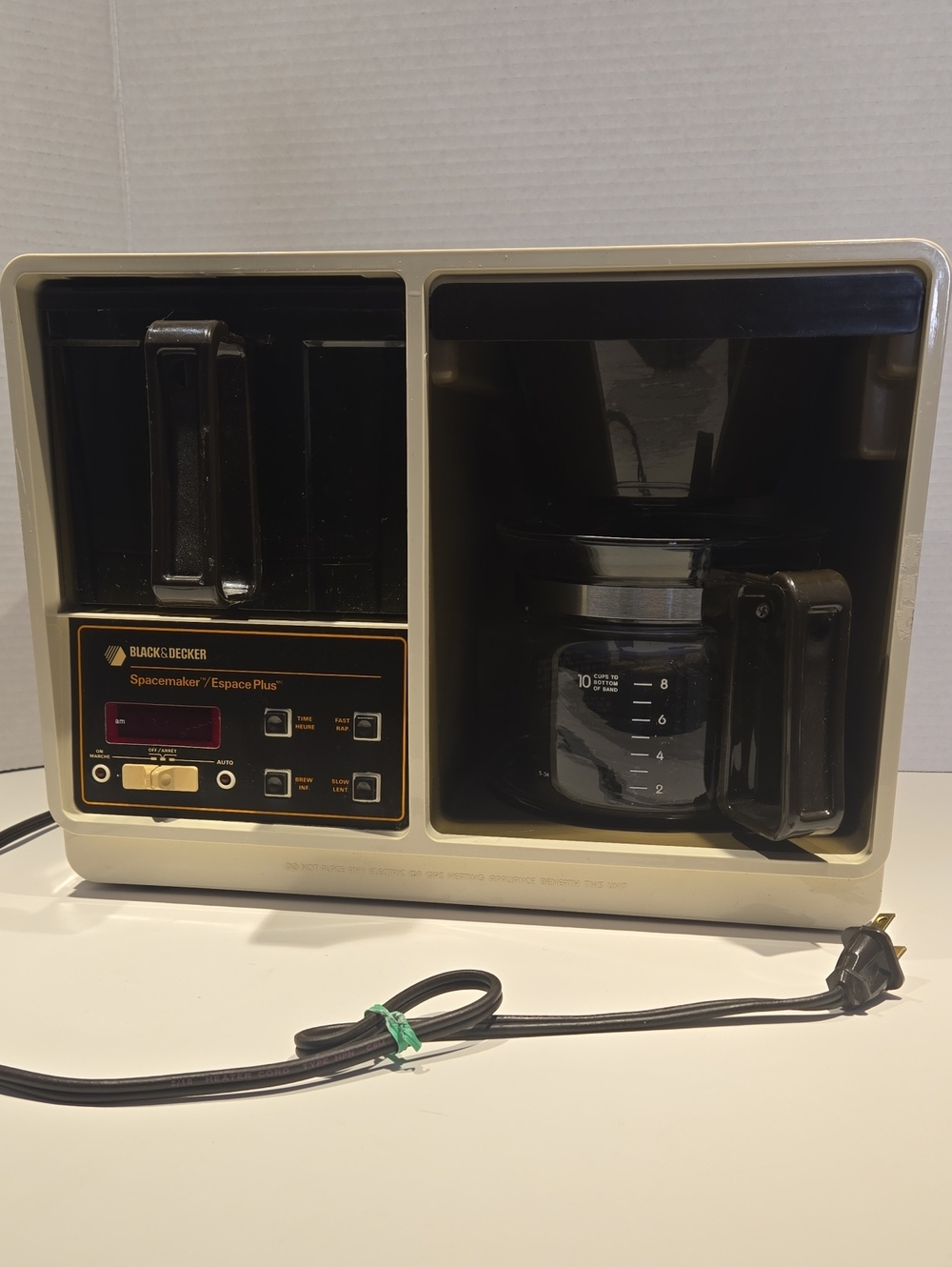 Vintage Black & Decker Spacemaker Plus 10-Cup Coffee Maker – Retro 1980s
